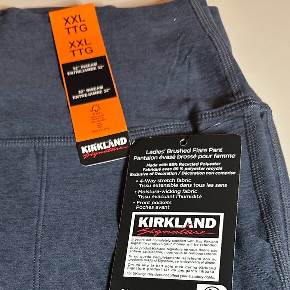 KIrkland Women's Brushed Flare Pants Size xxl NWT - Picture 4 of 4